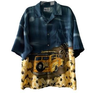 Sun Casuals buttondown Hawaii shirt “woody print”